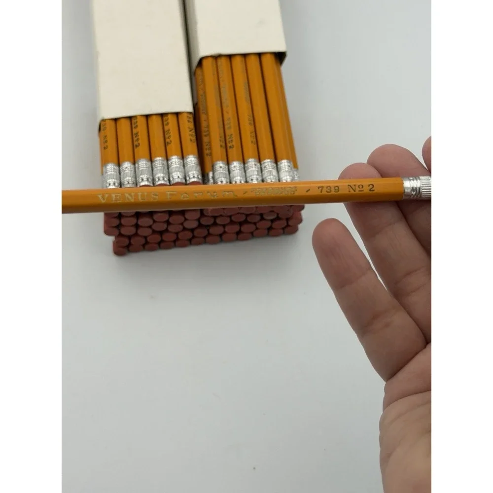 Vintage Venus Forum 739 No 2 Pencils NOS Lot Of 72 w/ Sleeves Lewisburg TN